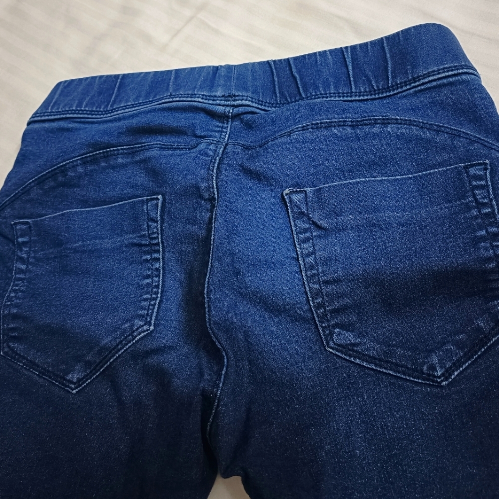 BARE DENIM Blue Solid Ankle-Length Casual Women Skinny Fit Jeggings - Picture 8 of 11